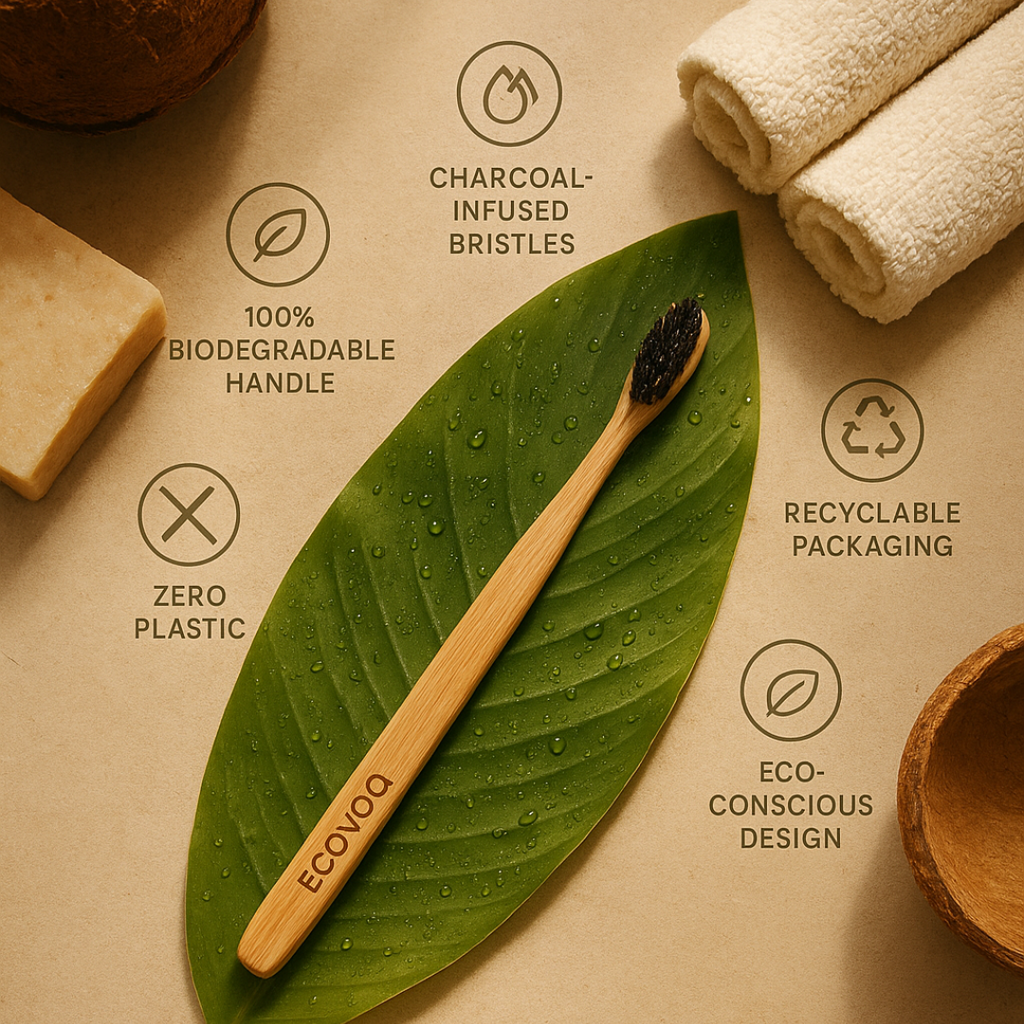 Eco Bamboo Toothbrush (Pack of 10)